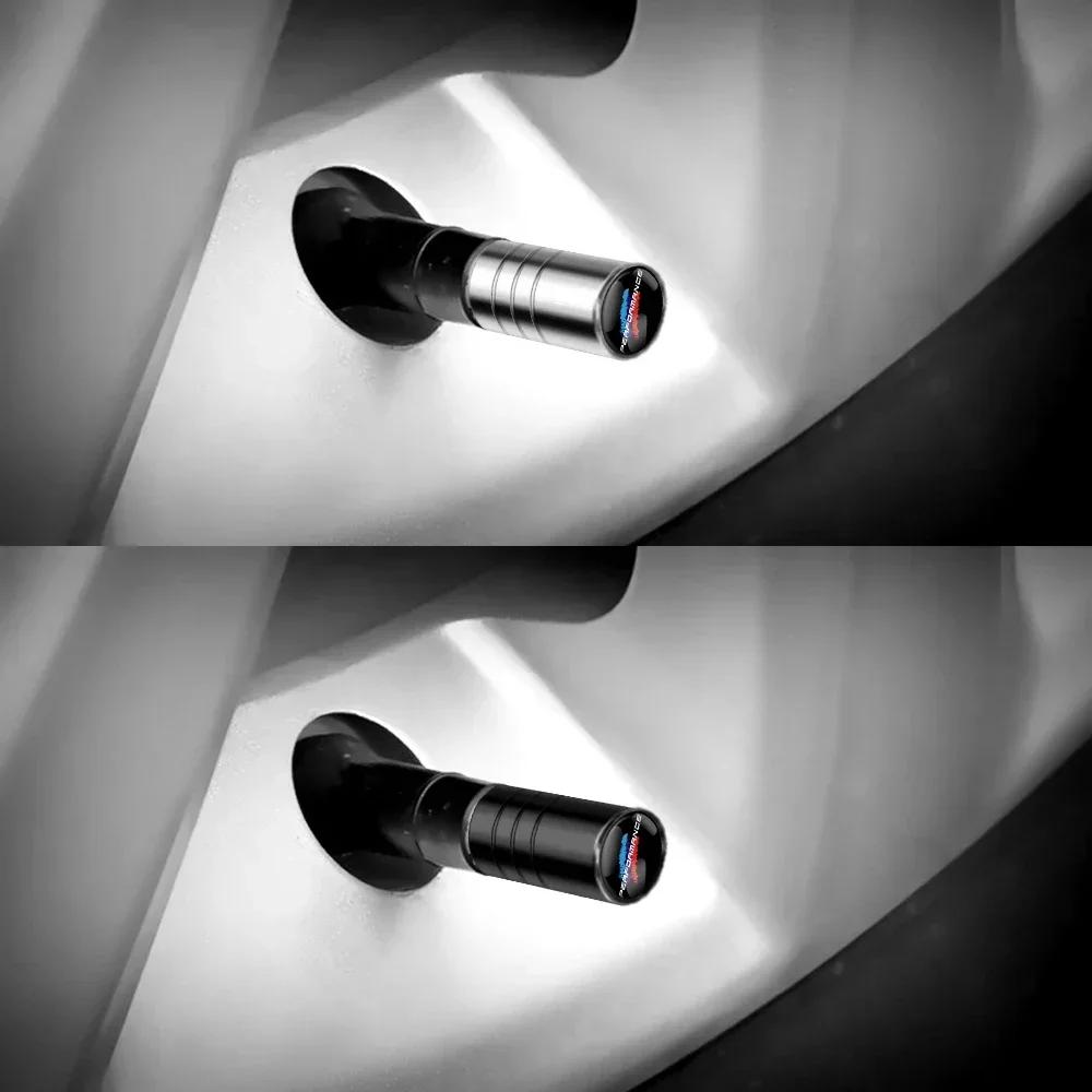 4p Automobile Hub Tire Valve Cap BMW M Logo Cover M3 M5 F10 F30 F20 E30 E34 E36 E39 E46 E91 X1 X2 X3 X5 Tire Inflating Valve Cap