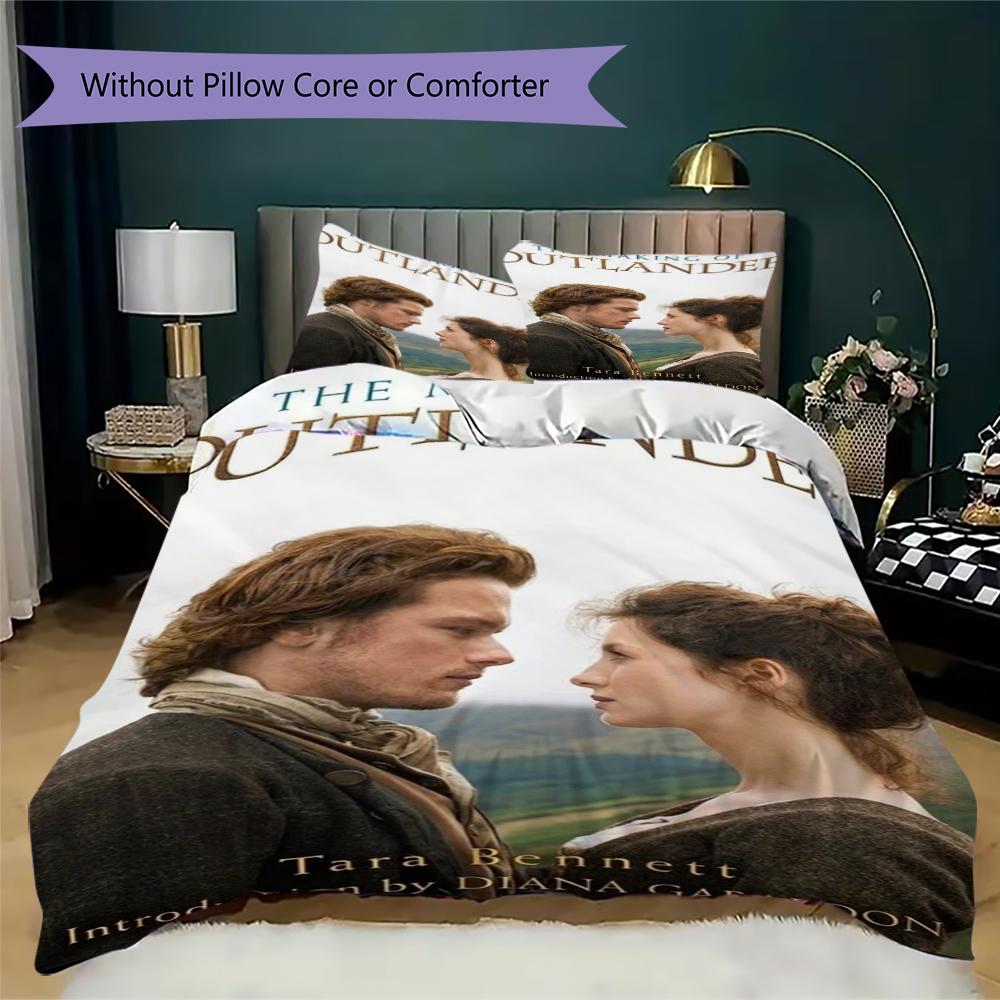 Vibrant Outlander Pattern Bedding Uilt Set Uilt Cover Pillowcase Home Decoration Birthday Gift (1 * Duvet Cover + 2 * Pillowcase Without Core)242