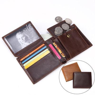 Erkek Retro Hakiki Deri Cüzdan & Para Klipsi