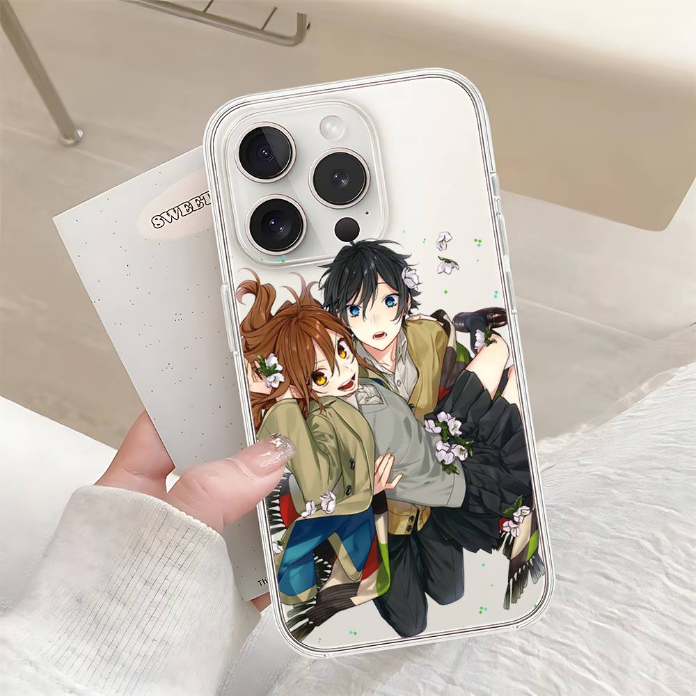 Cute Anime Horimiya Phone Case For IPhone 17 16 15 14 Plus 13 12 11 Pro Max Phone Back Cover Transparen