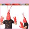 Dragon Lobster Headpiece Intricate Latex Gloves For Stage And Festival Performances Eye-catching Cosplay Props