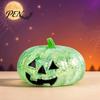Tension Relieving Squeeze Toy Halloween Glitter Pumpkin Stress Ball, Head for Focus Improvement Sensory Tools Relief, Creepy Fidget Party Favors TPR
