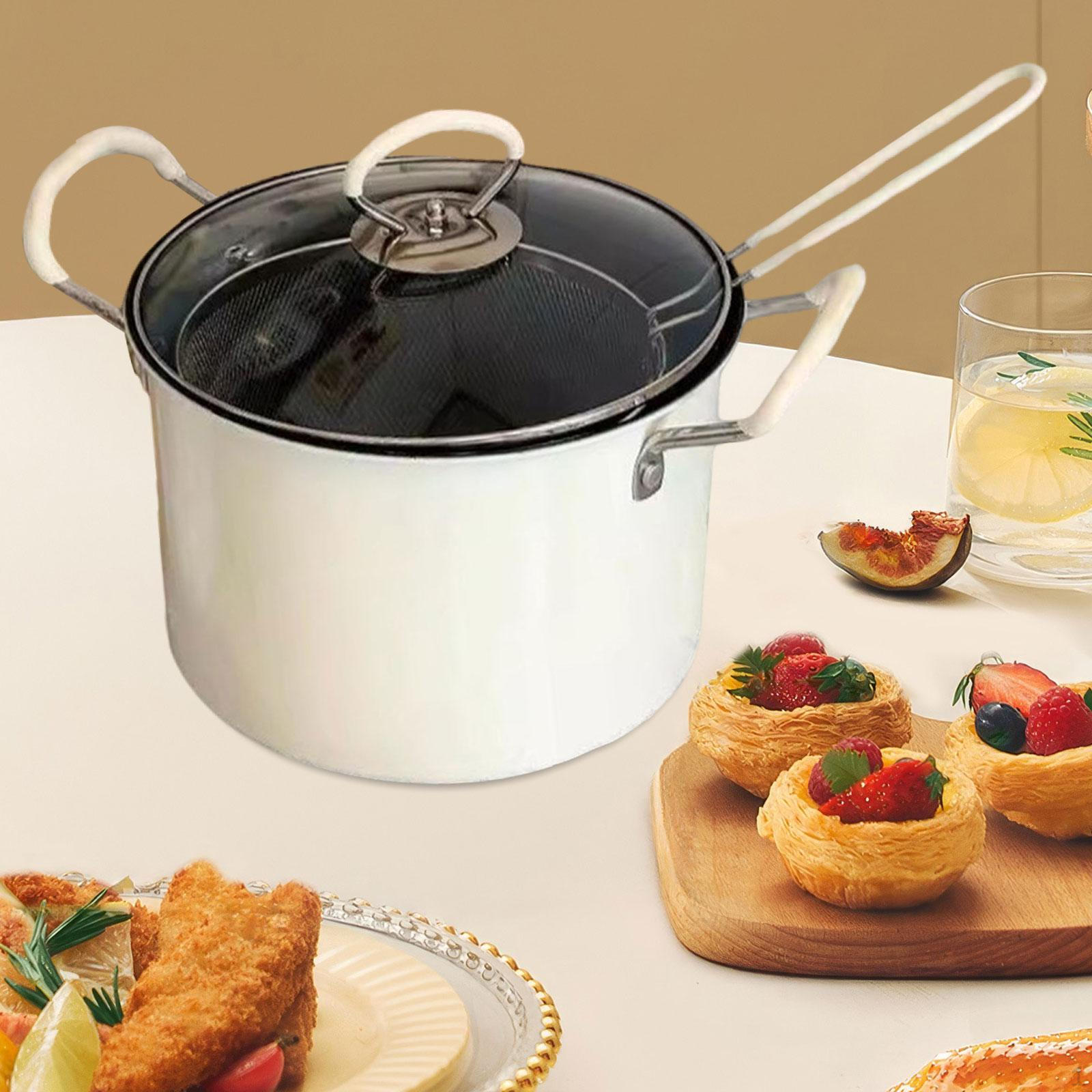 

Фритюрница 5,2 л с отсоединяемым дуршлагом для приготовления курицы и темпуры белый