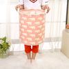Collapsible Cotton Linen Laundry Basket With Handle For Clothes And Storage In Modern Home Decor