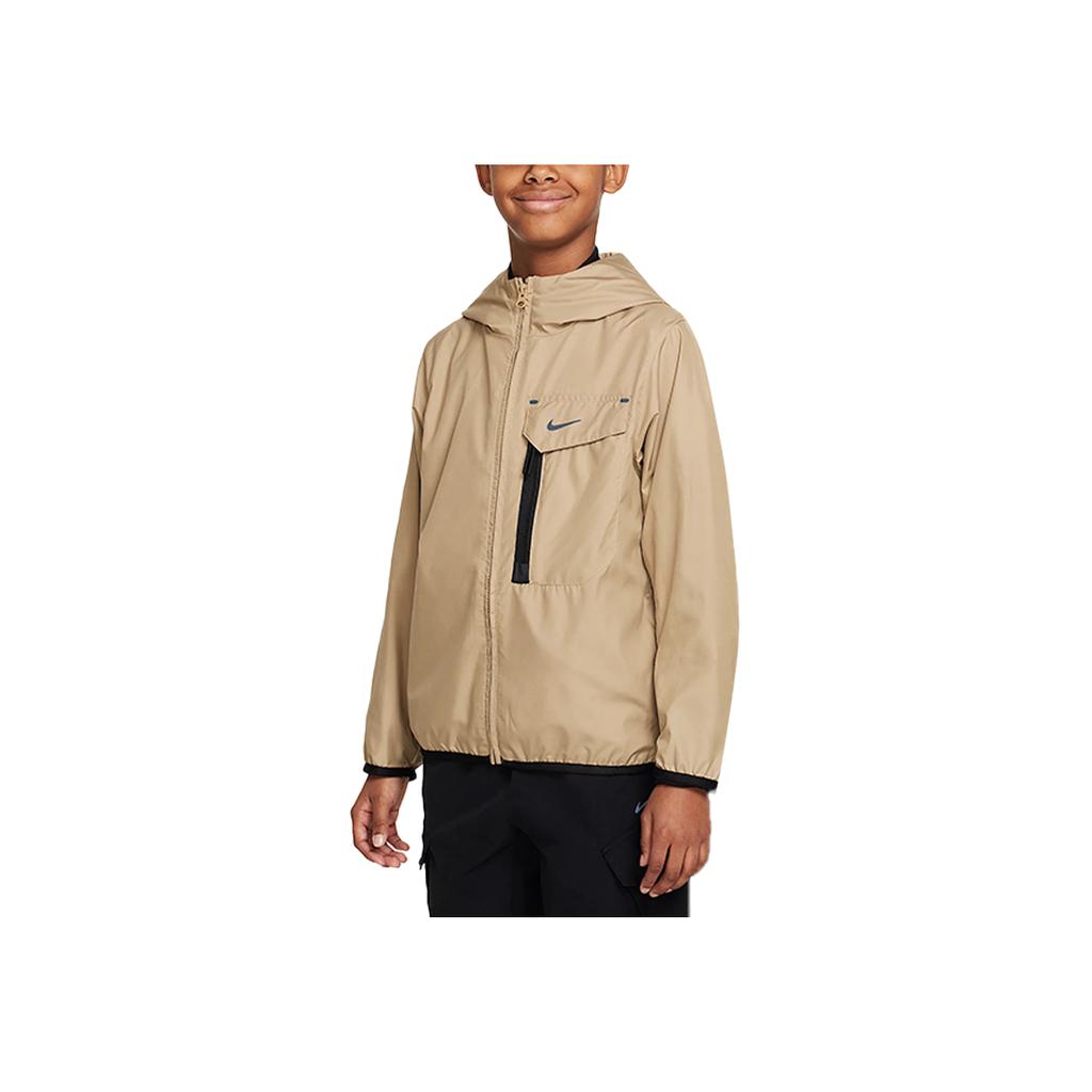 Nike Windproof Comfortable Versatile Dirt-Resistant Jacket Kids jackets Apricot-Tea FZ4905-297