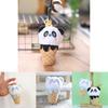 Lovely Cone Panda Keychain Plush Toy For Bag Or Key
