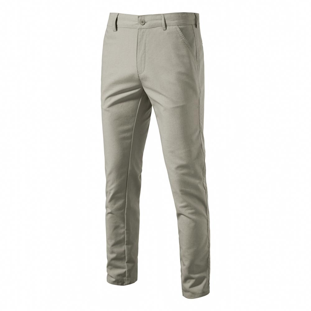 

2024 Весна Осень Новые мужские повседневные брюки Льняные длинные брюки Дышащие прямые мужские однотонные универсальные длинные брюки 30