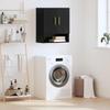 Wall Mounted Cabinet Black Oak Effect 60 X 31 X 70 Cm Particleboard