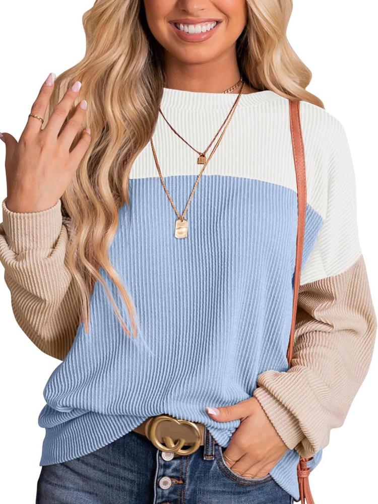 

Women s Color Block Corduroy Long Sleeve Shirt, Casual Vintage Button Up Top, Loose Fit Blouse, Fall Winter Fashion XXL