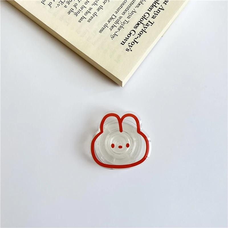 Мультяшный корейский милый медведь INS складной держатель гнездо карман поддержка мобильного телефона палец кольцо Griptok расширяющаяся подставка