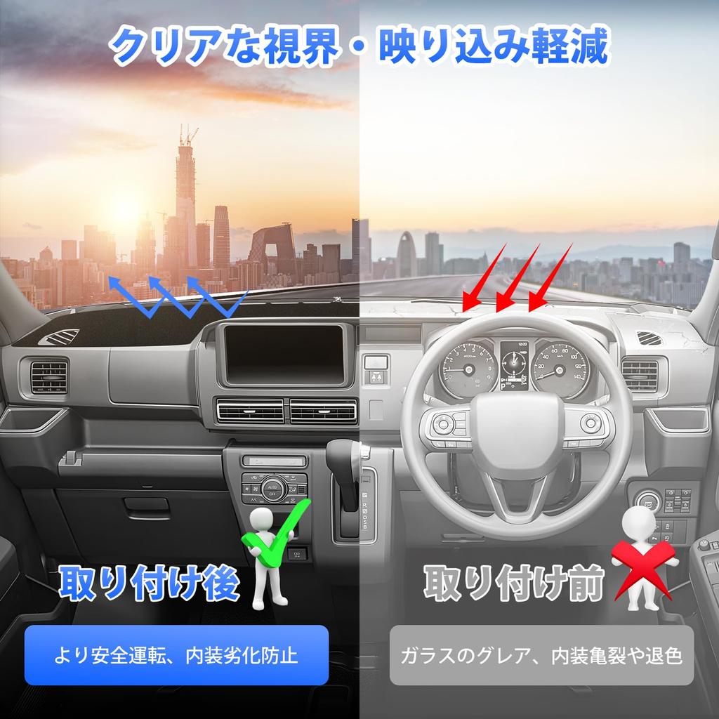 Virauto Daihatsu New Atley S700 Dashboard Mat, Dashboard Cover, Designed for Car Models, S700V,