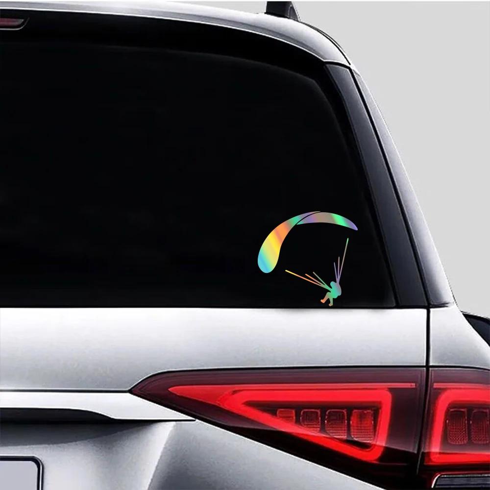 Car Paragliding Art Flying Skydive Sport Cool Stickers Vinyl Waterproof Decals Graphic Exterior Decoration Styling Accessories