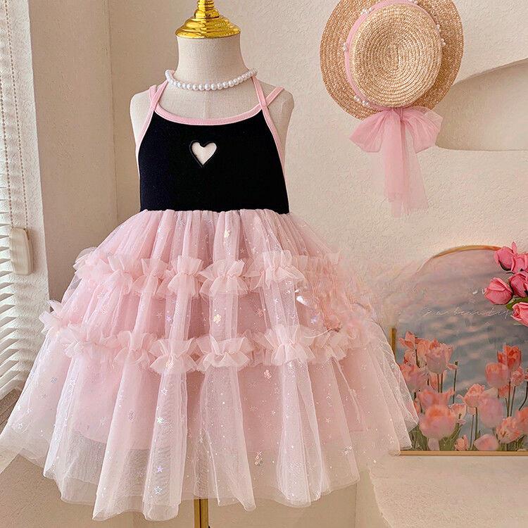 Summer Girls' Children's Korean Suspender Dress Baby Girl's Puffy Dress Princess Dress
