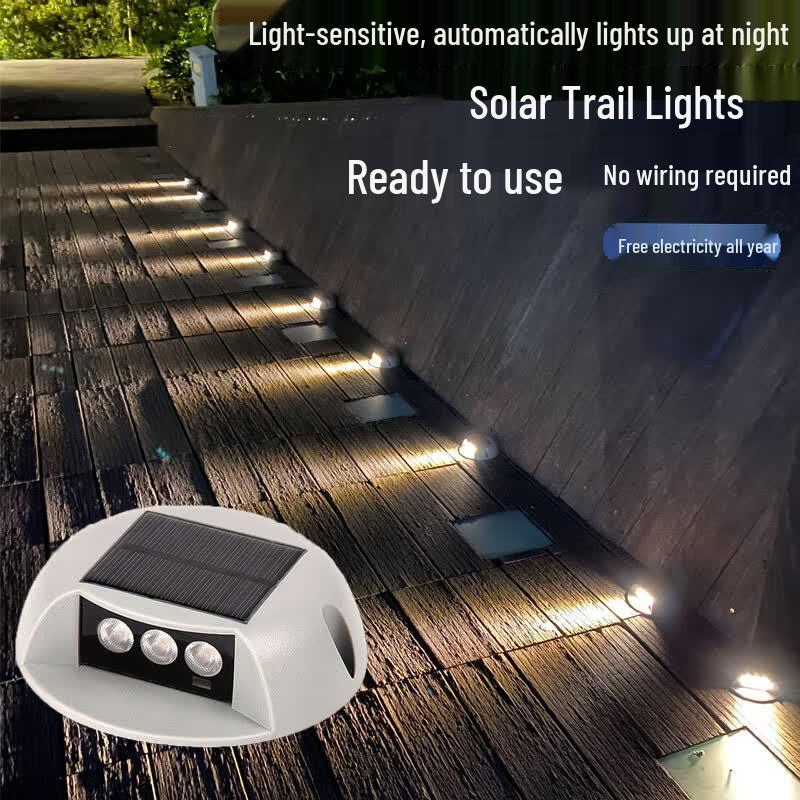 Solar-LED-Weg- und Stufenleuchte für den Außenbereich