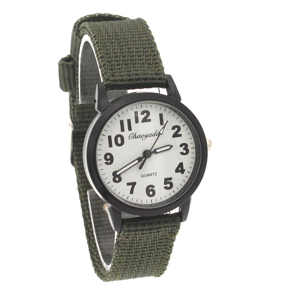 High Quality Military Fabric Nylon Band Student Boy Girls Watches Analog Men Women Quartz Wrist Watches Cheap Watches U92