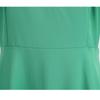 Summer New Style Solid Color Green Short-sleeved Casual Retro Big Swing Dress