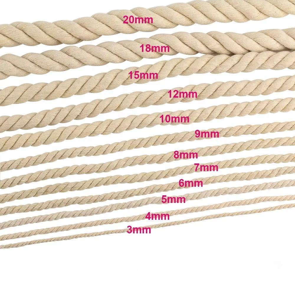OKAY  1.5MM 2MM 2.5MM 3MM 4MM 5MM 6MM 7MM 8MM 9MM 10MM 12MM 15MM 18MM 20MM Cotton Thread Thick Baker Twine String