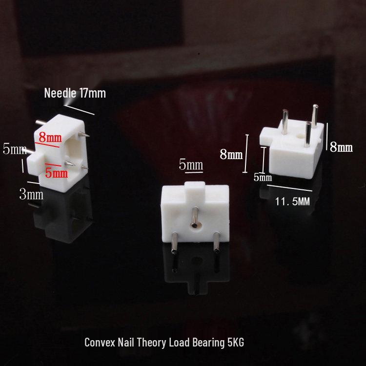 Invisible No-Drill Decorative Picture Nail Holder for Electric Meter Box