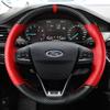 DIY Car Steering Wheel Cover 100% Fit For Ford Focus 4   Fiesta 17-19 Tourneo 2018  New Focus Car Accessories