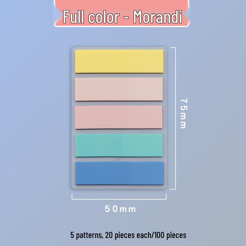 Transparent Writable Sticky Note Tabs and Page Dividers