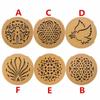 Exquisite Wooden Carved Soundhole Cover for 41" Acoustic Guitars - Anti-Feedback Design