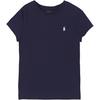Polo T-Shirt Kinder Einfarbig Rundhals Kurzarm Dunkelblau Kinder Oberteile 313833549-067