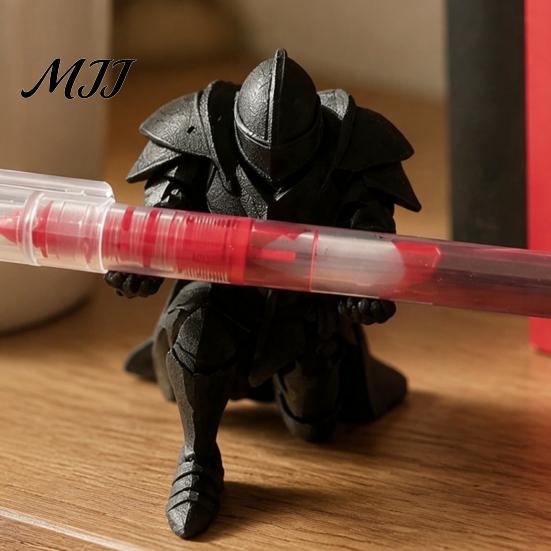 Office Gift for Coworkers 3D Printed Knight Pen Holder, Medieval Armor Pencil Stand Decorative Stationery Storage Solution Desktop Organizer, Creative