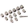 2025 New 3/8” Drive Impact Bolt Nut Extractor Set 13 Pcs Lug Nut Remover Kit Twist Socket Tool Set with A 1/4” Hex Drive