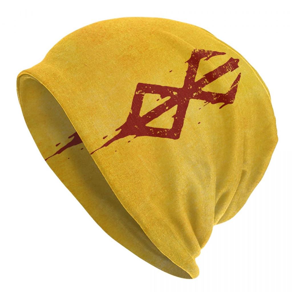Berserk Sacrifice Mark Bonnet Hat Knitting Hat Unisex Women Fashion Unisex Kentarou Miura Manga Winter Warm Skullies Beanies Caps