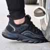 Mode Stahlkappe Sicherheitsschuhe Leichte Männer Arbeit Sicherheitsstiefel Anti-Pannen Arbeitsstiefel Mann Anti-Smash Industrieschuhe Große Größe 49 50