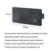 Sunshade Storage Bag Pu Leather Multi-Pocket Net Zipper Car Sun Visor Organizer Sunglasses Holder For Car Interior Accessories