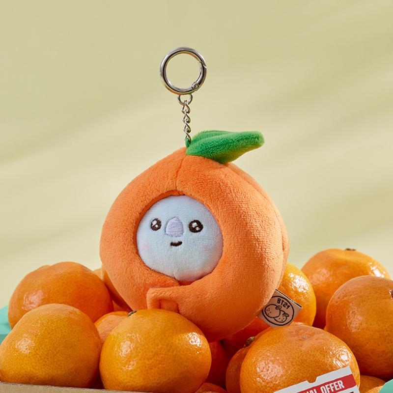 BT BABY orange party series doll keychain, bag hanging LINE FRIENDS