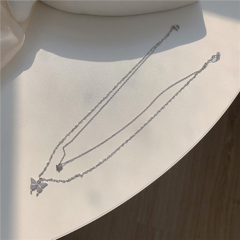 Collana Clavicola Donna Argento 925 Con Ciondolo Farfalla Zirconia – Gioiello Elegante E Femminile, Regalo Di Compleanno