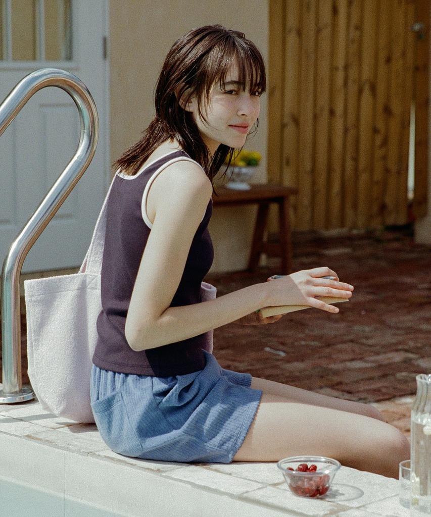 Manggomaenipeullijeu Sotie Terry Shorts_Blue