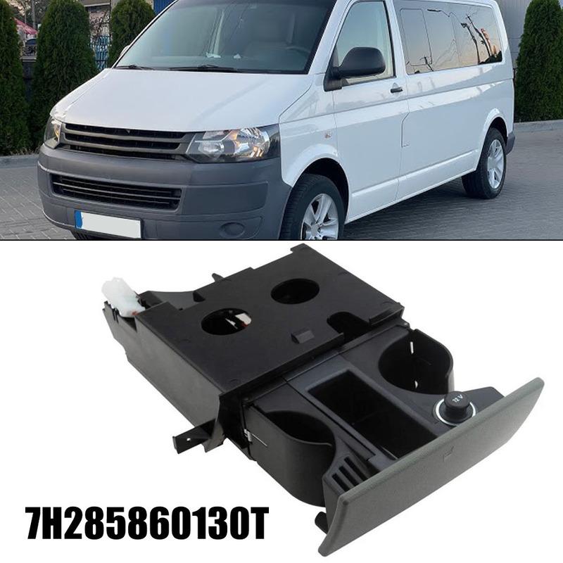 Storage For T5 For Transporter Cup Coin Holder Dual Drink Grey RHD 7H285860130T Interior Parts Car Styling