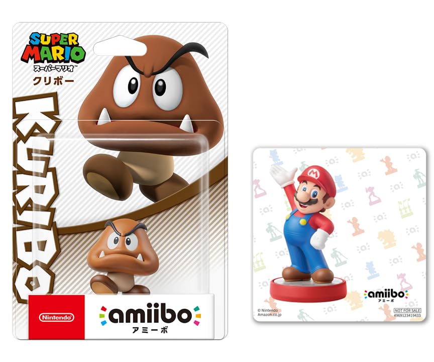 

В комплект входит наклейка amiibo Goomba Mario Original (Супер Серия) [Бонус]
