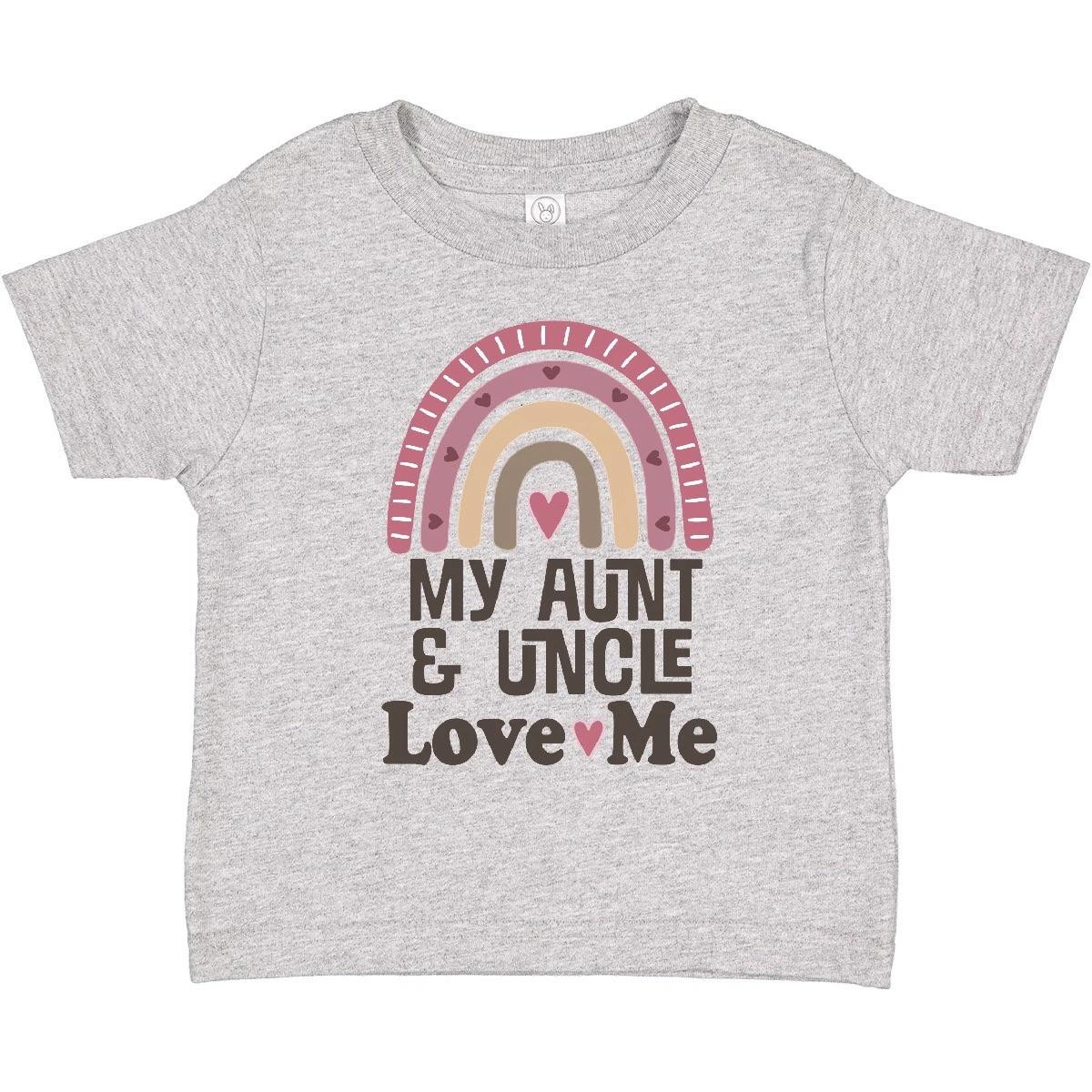 

Inktastic Aunt And Uncle Love Me Rainbow Niece Toddler kids boys T-Shirt Boho From Child 110