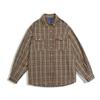 Unisex Frühling Retro Karomuster Langarmhemd - Lockerer, lässiger Preppy-Stil für Männer & Frauen
