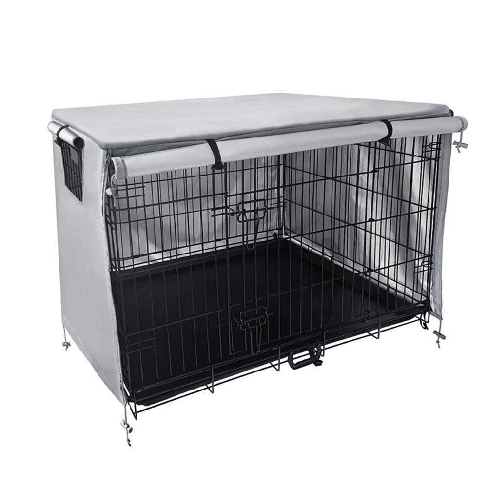 Hundebox Abdeckung 210D für 94 61 63,5 cm Boxen - Belüftete Sonnenschutzabdeckung mit Sicheren Rutschfesten Verstellbaren Gurten