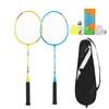 1 pár lehkých badmintonových raket, sada raket, rakety pro vnitřní a venkovní sporty, příslušenství pro děti a dospělé, začátečníky