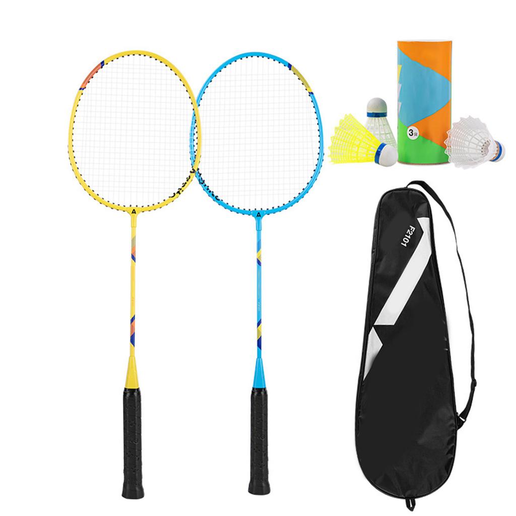 1 pár lehkých badmintonových raket, sada raket, rakety pro vnitřní a venkovní sporty, příslušenství pro děti a dospělé, začátečníky
