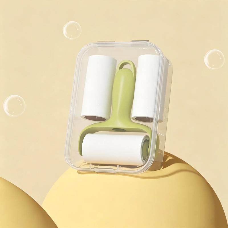 1 Set Steel Plate Transfer Stamp Cleaner Lint Roller Lint Remover Nail Salon Tools Replacement Paper With Tear-Off Design