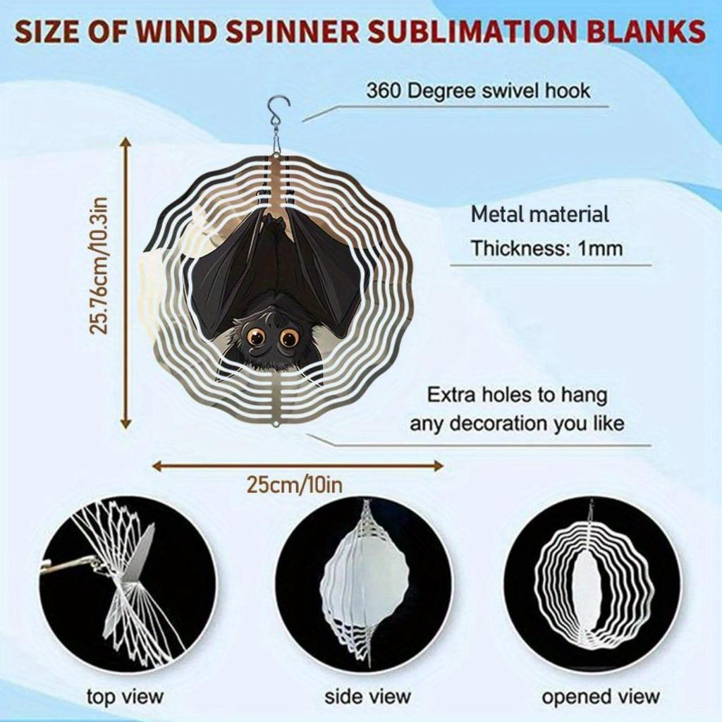 Clopoțel de Vânt Rotativ Metalic Model Liliac Inversat Spirală Suspendată Decor de Grădină Artă Meșteșug Moară de Vânt Rotativ în Două Sensuri Exterior