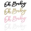 1 Conjunto Sinal Oh Baby Letra de Madeira Decoração de Parede para Sala de Estar, Quarto, Casa, Chá de Bebê Neutro, Revelação de Gênero, Decoração de Fundo para Festa de Aniversário