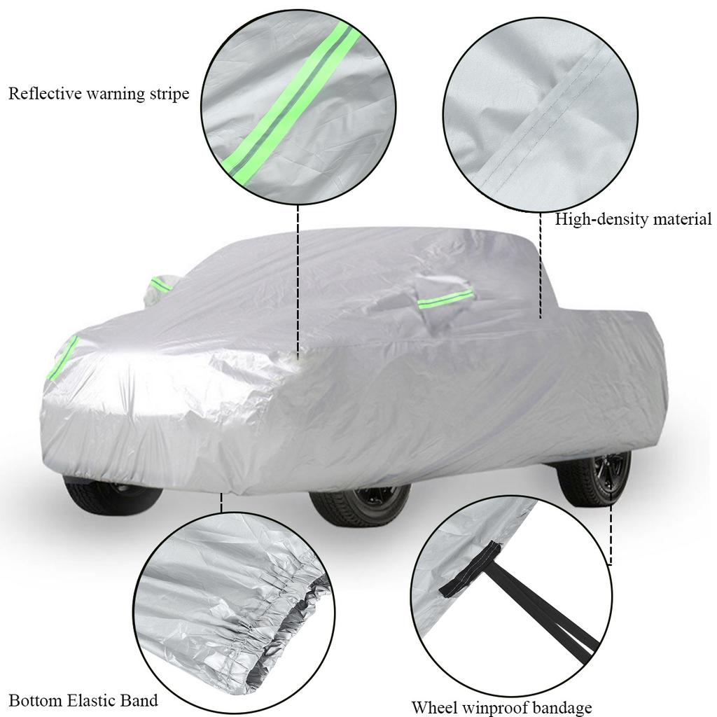 Kryt na nákladní vůz, celoroční plachta pro pick-up, proti prachu, nečistotám, větruodolný, UV ochrana, 170T, náhrada pro Ford Rapto