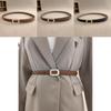 Fashionable Genuine Leather Small Belt For Women With Alloy Closure For Summer Outfits