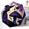 1pc Witch Mushrooms Auto Folding Umbrella, Sturdy And Durable Automatic Folding Umbrella with 8 Ribs, Convenient for Outdoor Use032