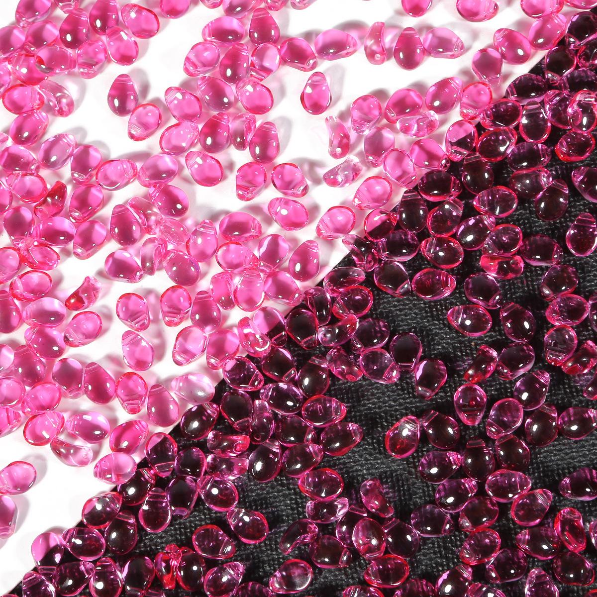 

8x6 мм 50 шт./упак. чешские стеклянные бусины с каплями воды, стеклянные бусины, аксессуары для изготовления ювелирных изделий, фурнитура для ювелирных изделий, сделай сам, лепестки тюльпана, ожерелье, серьги 8x6mm 50PCS/Pack