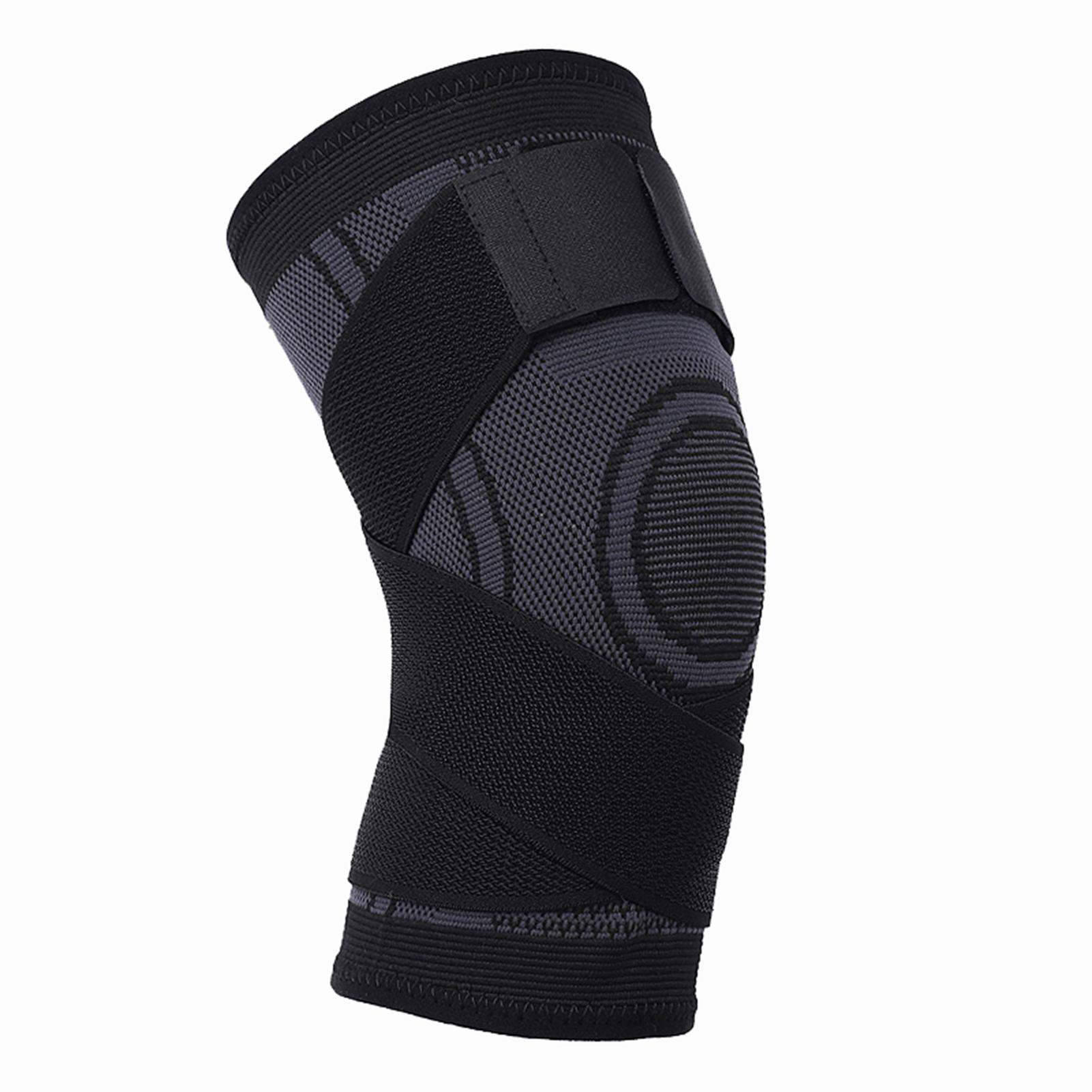 1 STuks Verstelbare Kniebrace Knie Compressie Sleeve Brace Dubbele Compressieband Ademend XL