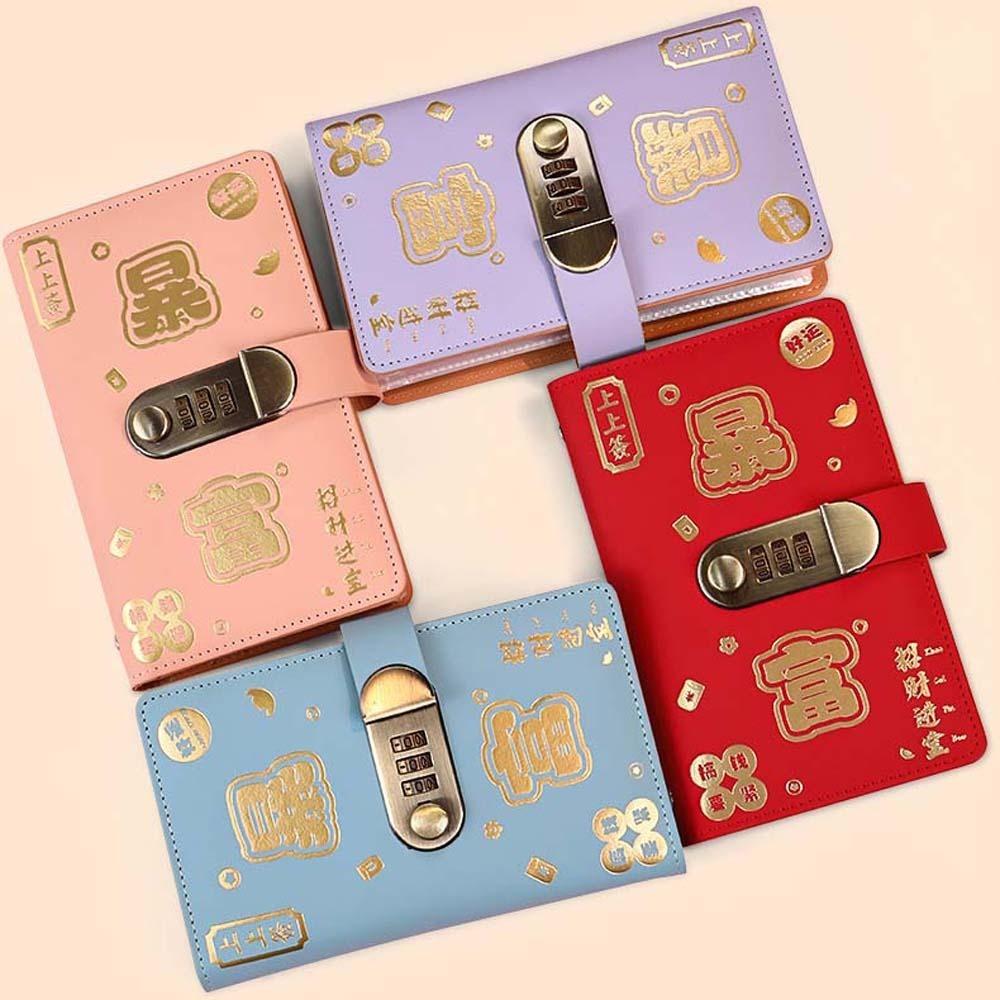 With Password Lock Budget Binder with Lock Wallet Storage Planner Organizer Account Book Unisex